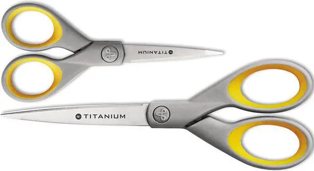 Main image of Titanium Bonded Scissors Set, 5" And 7" Long, 2/pack