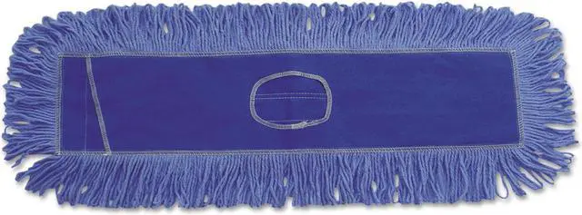 Alt view image 3 of 20 - Boardwalk Mop Head Dust Looped-End Cotton/Synthetic Fibers 24 x 5 Blue 1124