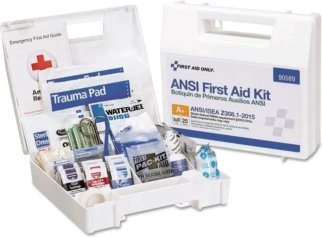 Alt view image 5 of 16 - ANSI 2015 Compliant  Class B Type III First Aid Kit for 50 People, 199 Pieces FAO90566