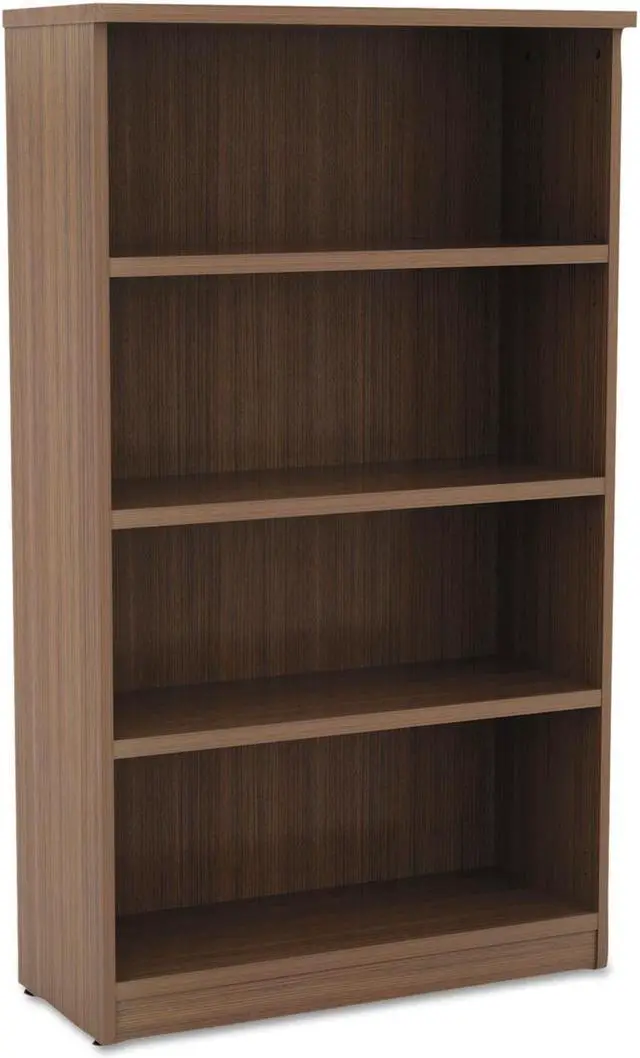 Main image of Alera - VA635632WA - Alera Valencia Series Bookcase, Four-Shelf, 31 3/4w x 14d x 55h, Modern Walnut