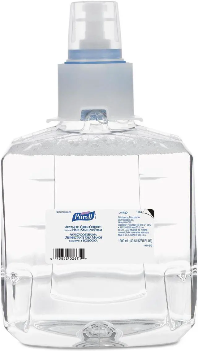 Main image of Gojo - 1904-02 - PURELL Advanced Green Certified Instant Hand Sanitizer Foam, LTX 1200mL Refill