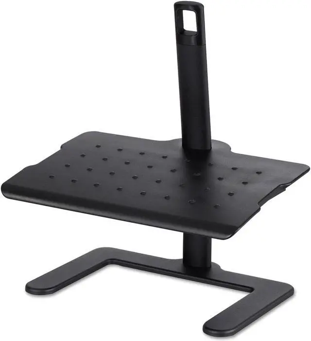 Main image of Height-Adjustable Footrest, 20 1/2w X 14 1/2d X 3 1/2 To 21 1/2h, Black