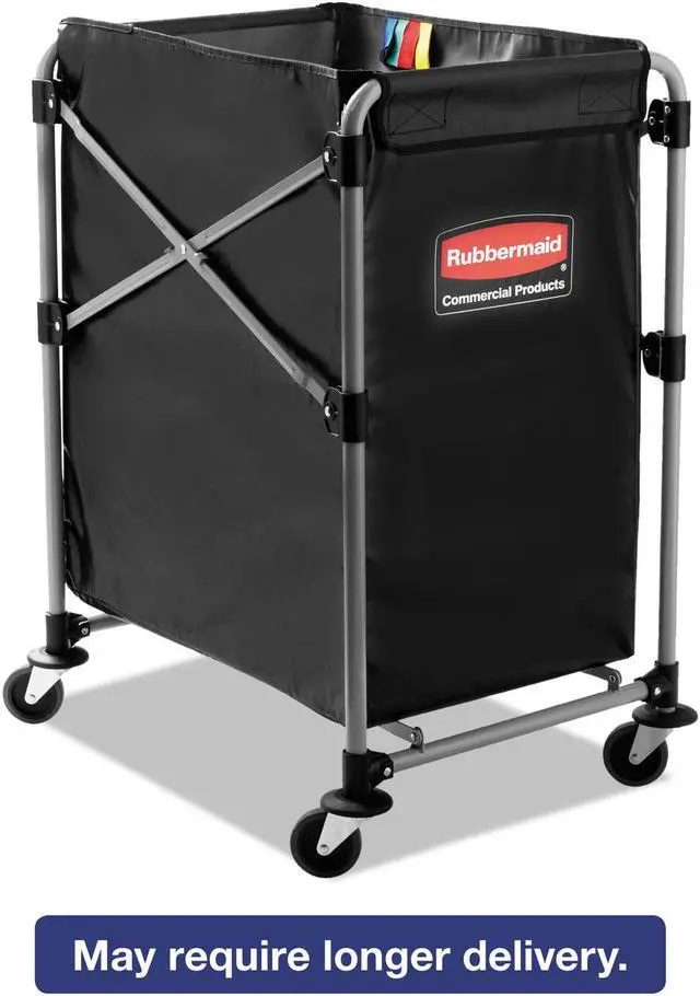 Alt view image 2 of 10 - Rubbermaid Commercial Collapsible X-Cart Steel Four Bushel Cart 20 1/3w x 24 1