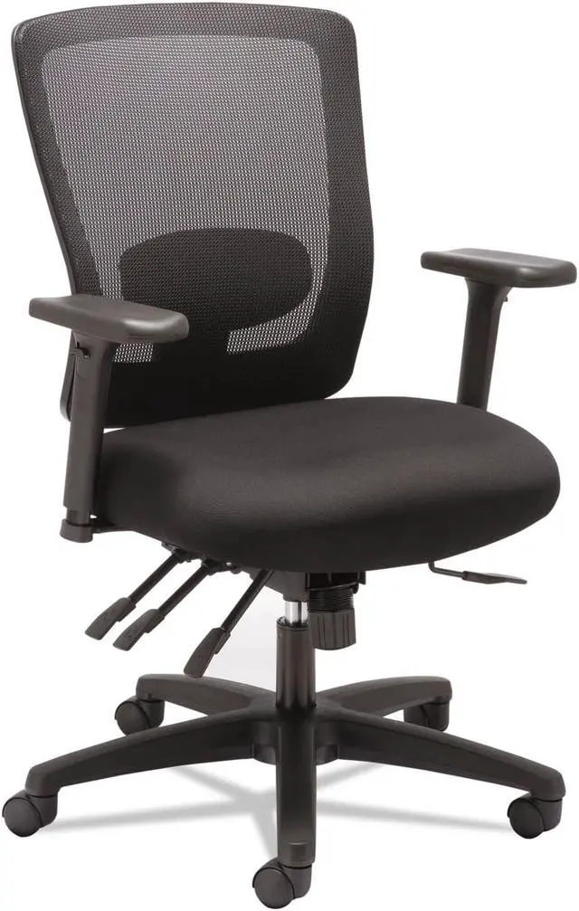 Alt view image 3 of 20 - Alera - HALE752 - Alera Envy Series Mesh Mid-Back Multifunction Chair, Black