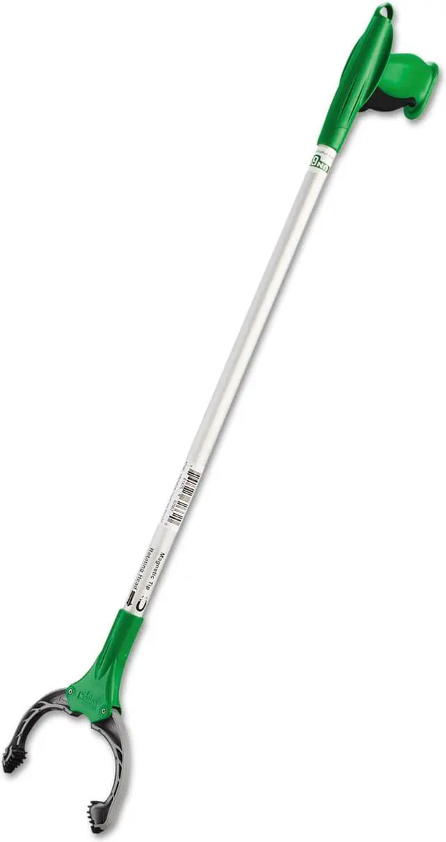 Alt view image 2 of 11 - UNGER NT080 Trash Grabber,Aluminum,32" L