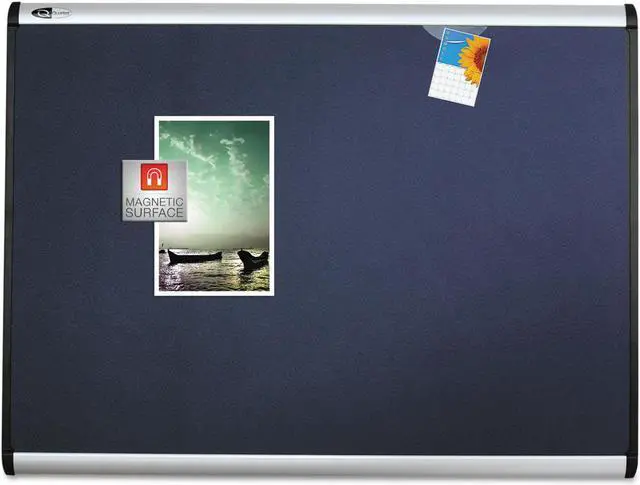 Main image of Quartet Prestige Plus Magnetic Fabric Bulletin Board 72 x 48 Fiberboard/Plastic Frame MB547A