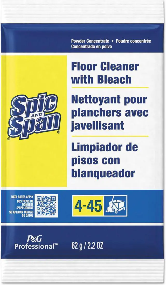 Main image of Bleach Floor Cleaner Packets, 2.2oz Packets, 45/carton