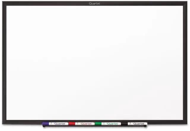Main image of Quartet S537B Classic Series Melamine Total Erase Dry Erase Board, 72" x 48" - White Surface/Black Frame