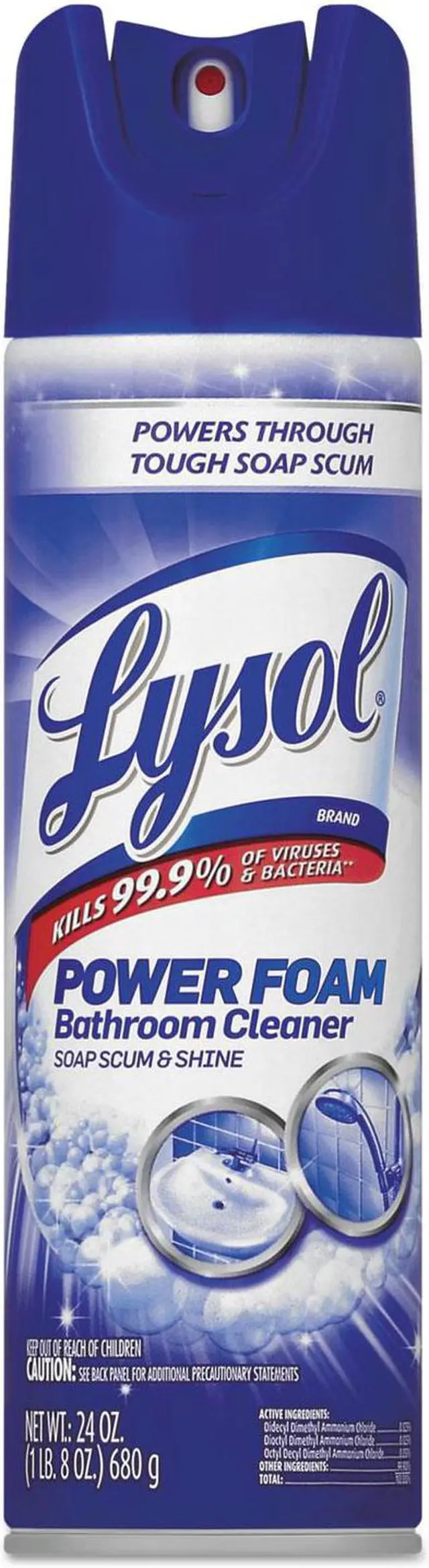 Alt view image 2 of 2 - Power Foam Bathroom Cleaner, 24oz Aerosol, 12/carton