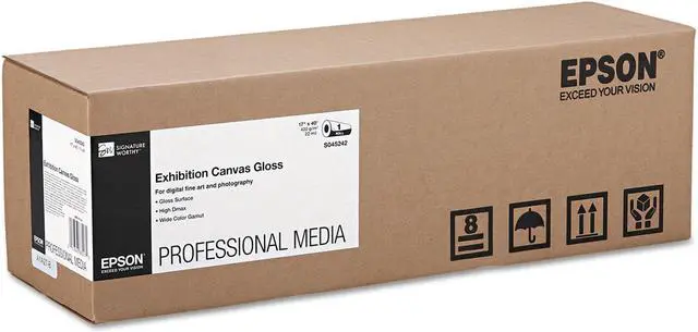 Alt view image 3 of 6 - Epson - S045242 - Epson Signature Worthy Inkjet Canvas - 17 x 40 ft - 420 g/m Grammage - Soft Gloss - 1 Roll - Bright