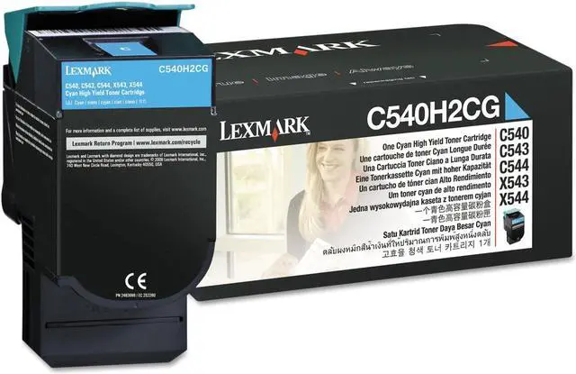Alt view image 2 of 12 - C540h2cg High-Yield Toner, 2000 Page-Yield, Cyan