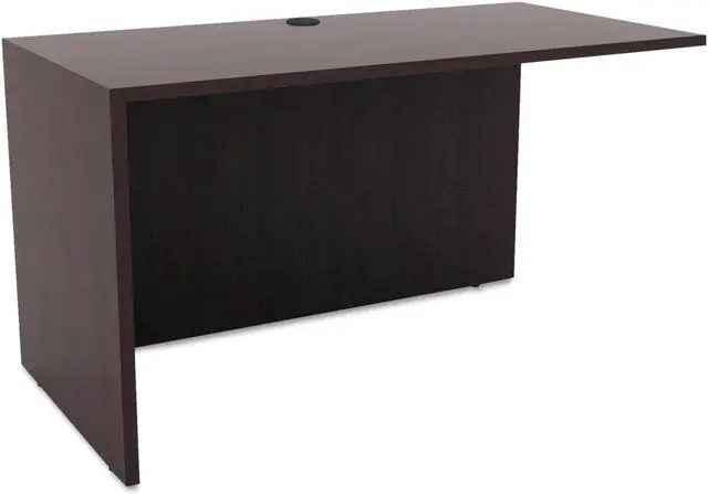 Main image of Alera Valencia Series Reversible Return/Bridge Shell,47 1/4w x 23 5/8d, Espresso