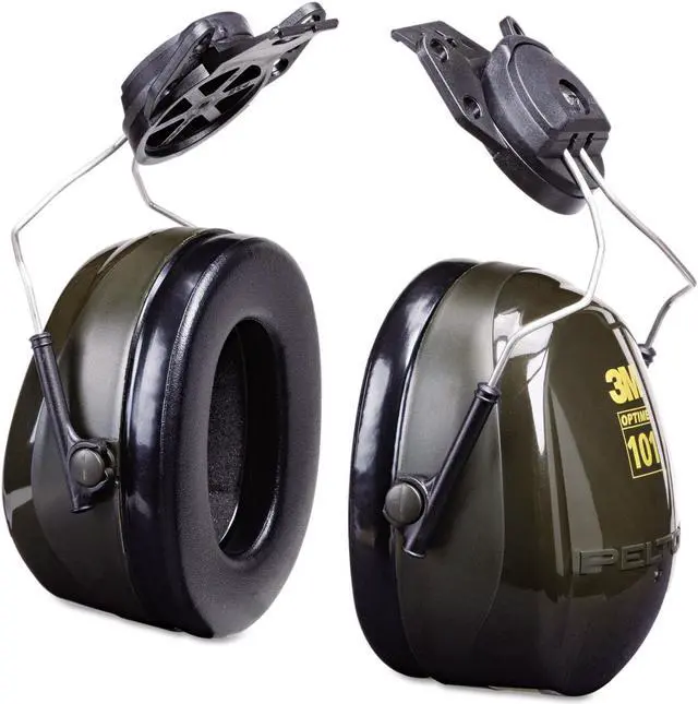 Alt view image 3 of 12 - 3M Peltor H7P3E Optime 101 Helmet Attachable Earmuff