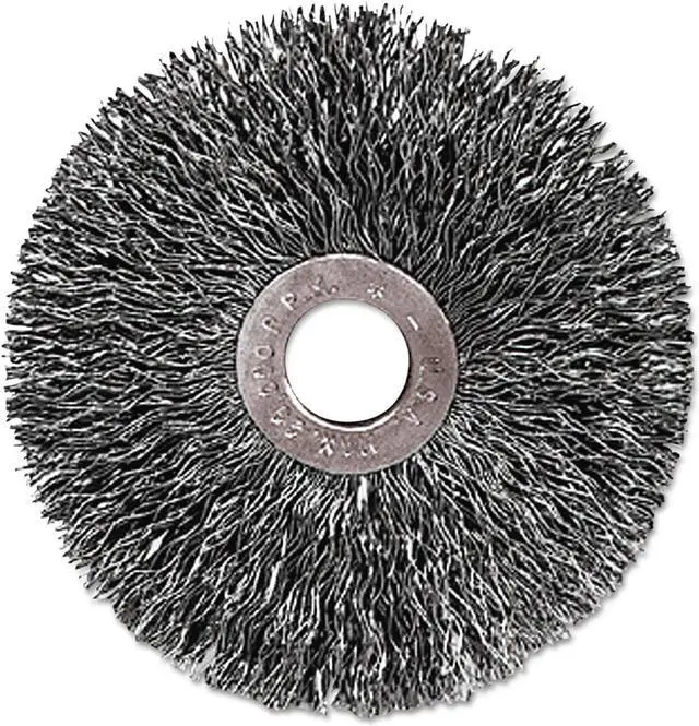 Main image of C-3 Copper Center Small Diameter Wire Wheel, .014 Stainless Steel, 1/23"