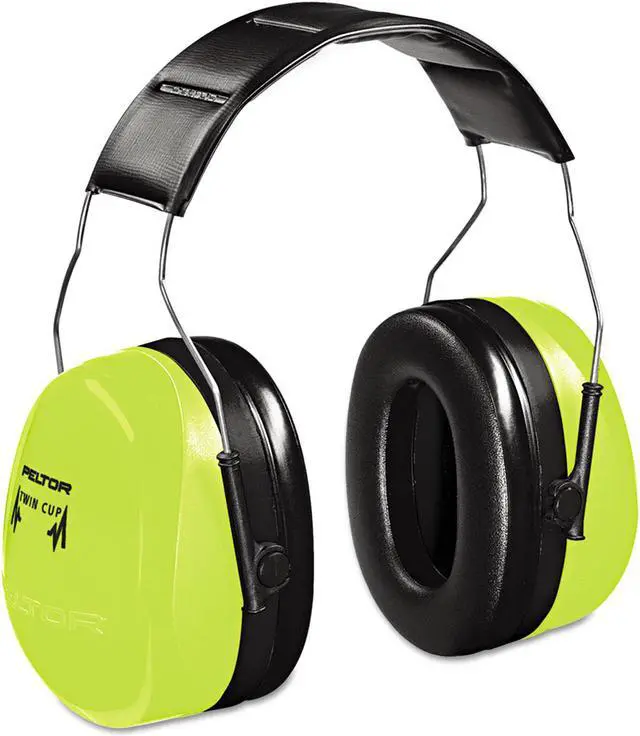 Alt view image 2 of 8 - 3M Peltor H10AHV Optime 105 Hi-Viz Earmuffs NRR 30 dB