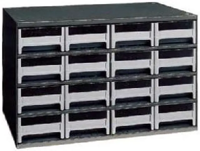Main image of AKRO-MILS 19416 Steel, Polystyrene, Drawer Bin Cabinet, 11 in D x 11 in H x 17