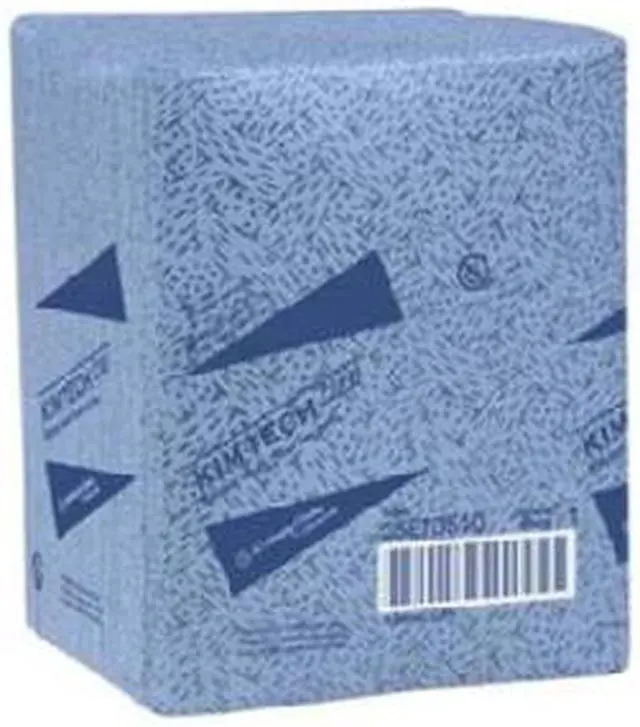 Alt view image 7 of 20 - Kimberly-Clark - 33560 - KIMTEX Wipers, 1/4-Fold, 12 1/2 x 13, Blue, 66/Box, 8 Boxes/Carton