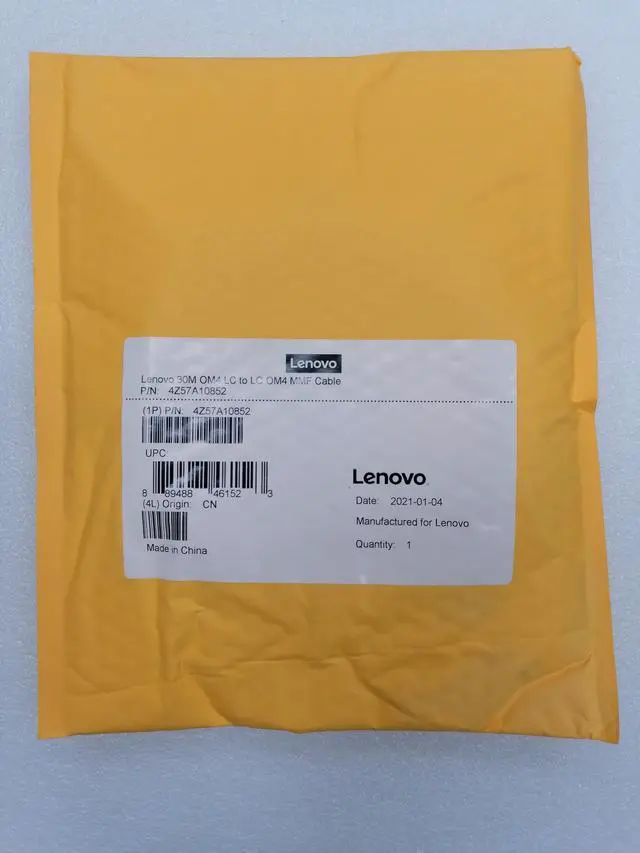 Alt view image 2 of 2 - Lenovo Fiber Optic Network Cable