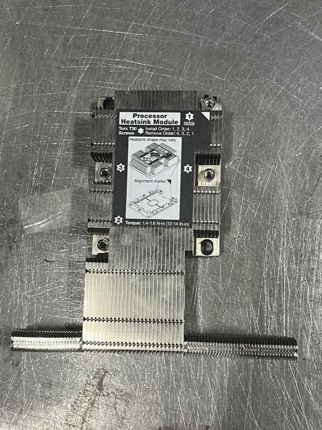 Alt view image 4 of 4 - Lenovo ThinkSystem SR630 CPU Processor HeatSink + Tray Retainer 01PE027