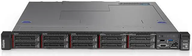 Alt view image 2 of 2 - Lenovo ThinkSystem SR250 7Y52A011NA 1U Rack Server - 1 x Intel Xeon E-2124 Quad-core (4 Core) 3.30 GHz - 8 GB Installed TruDDR4 - Serial ATA/600 Controller - JBOD RAID Levels - 1 x 300 W