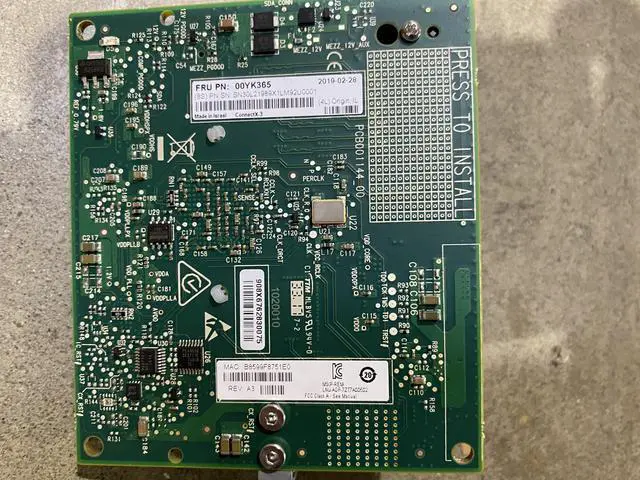 Alt view image 2 of 3 - 7ZT7A00502 00YK365 THINKSYSTEM MELLANOX CONNECTX-3 MEZZ 40GB 2-PORT ETHERNET ADAPTER