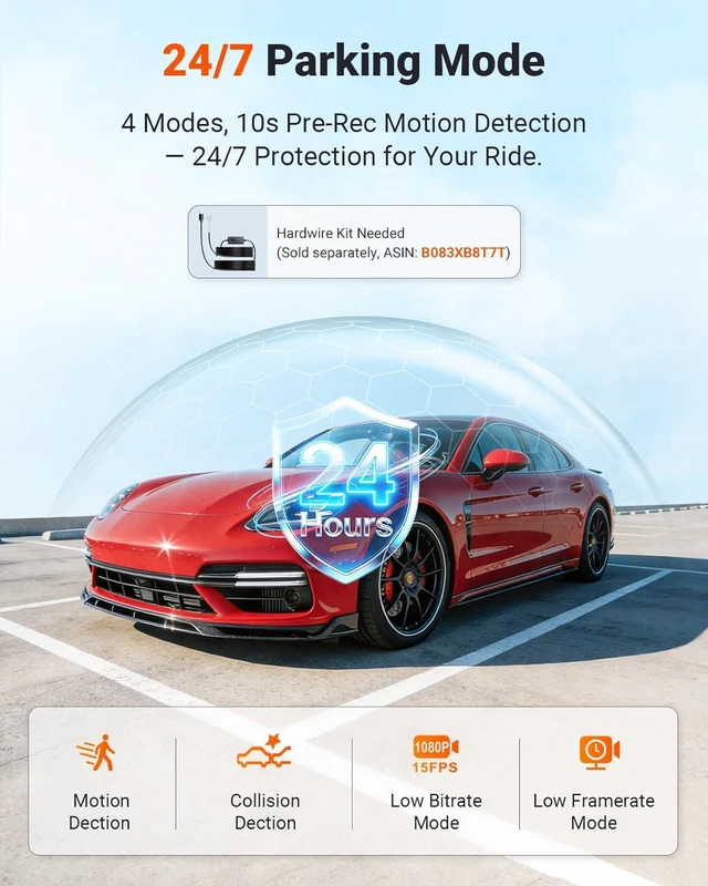 Alt view image 5 of 7 - Vantrue New N4S 3 Channel Dash Cam, STARVIS 2 x HDR x IR Night Vision, Front Rear Inside Dashcam for Cars, PlatePix Tech, Parking Mode, Wi-Fi, GPS, 2" IPS, Support 1TB Max (RC18)