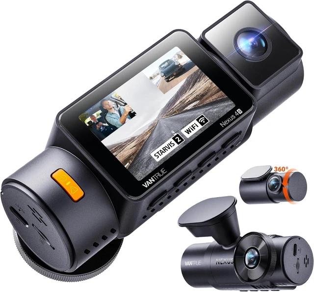 Main image of Vantrue New N4S 3 Channel Dash Cam, STARVIS 2 x HDR x IR Night Vision, Front Rear Inside Dashcam for Cars, PlatePix Tech, Parking Mode, Wi-Fi, GPS, 2" IPS, Support 1TB Max (RC18)