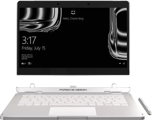 Main image of Porsche Design Book One PD132512 Intel Core i7 7th Gen 7500U (2.70 GHz) 16 GB Memory 512 GB PCIe SSD 13.3" Touchscreen 3200 x 1800 Detachable 2-in-1 Laptop Windows 10 Pro 64-Bit