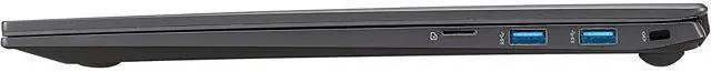 Alt view image 6 of 17 - LG Gram 16Z90P Laptop 16" Ultra-Lightweight, (2560 x 1600), Intel Evo 11th gen CORE i7 , 16GB RAM, 256GB SSD, Windows 11 Home, 22 Hour Battery, Alexa Built-in, 2X USB-C, HDMI, USB-A - Black