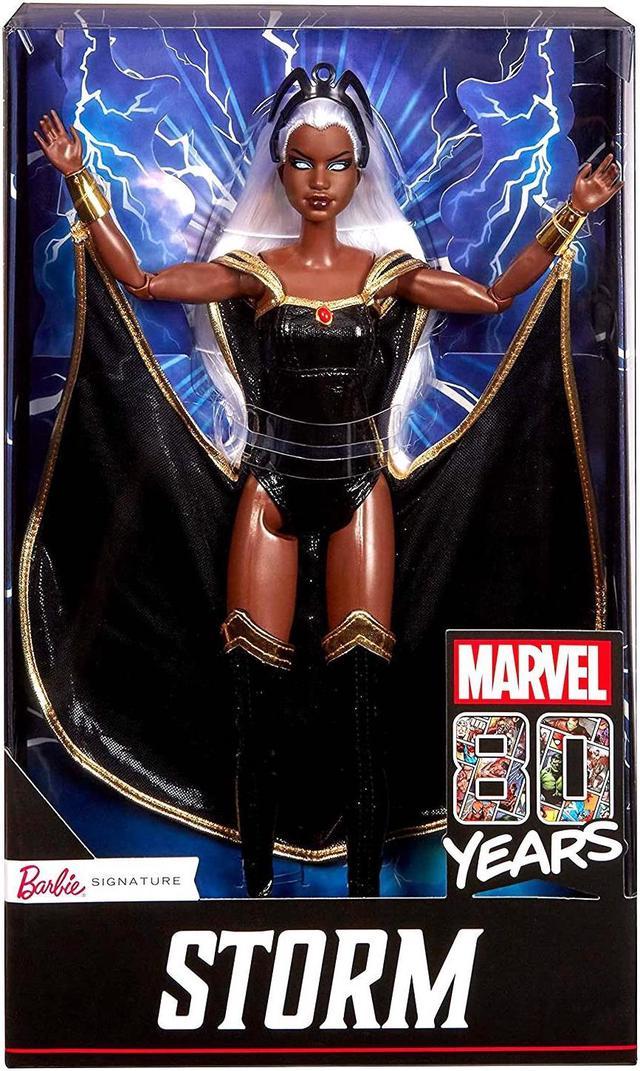 Storm Barbie Marvel 80th Anniversary Doll X-Men Comics Legendary Hero Mattel 