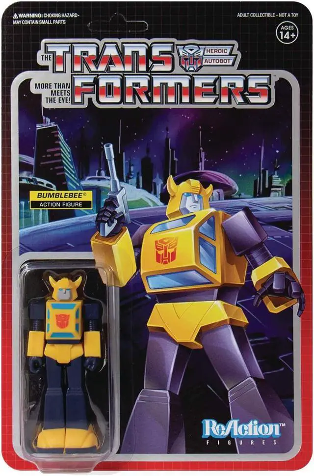Main image of Transformers Bumblebee ReAction Figure Retro Themed Autobot Plastic Super7