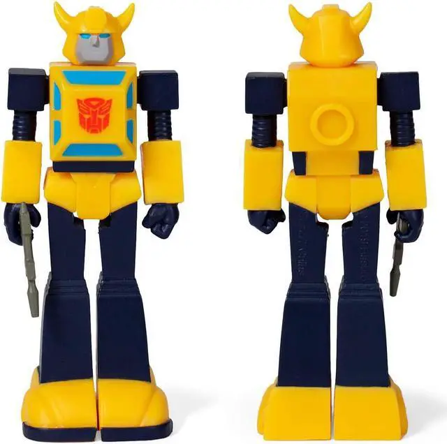 Alt view image 2 of 3 - Transformers Bumblebee ReAction Figure Retro Themed Autobot Plastic Super7