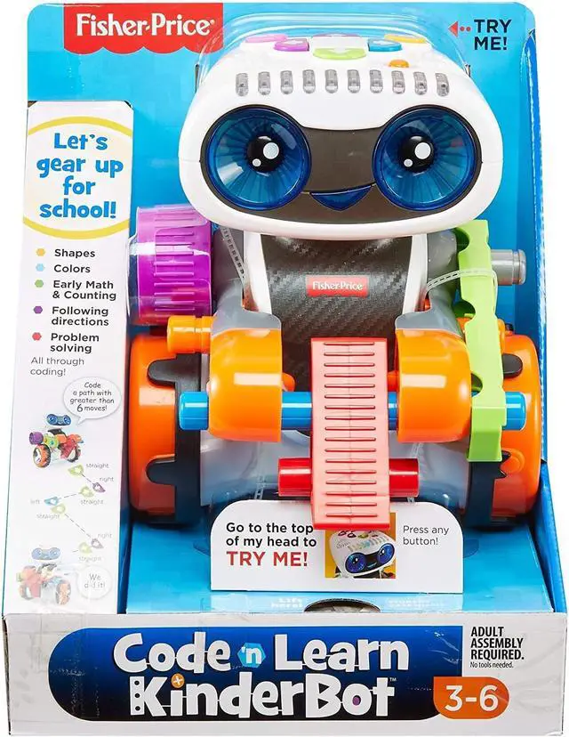 Alt view image 7 of 13 - Fisher-Price Code 'n Learn Kinderbot FXG15