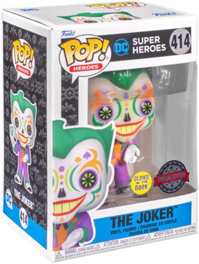 Funko Pop Dia De Los Joker VInyl Figure Glow DC Super Heroes