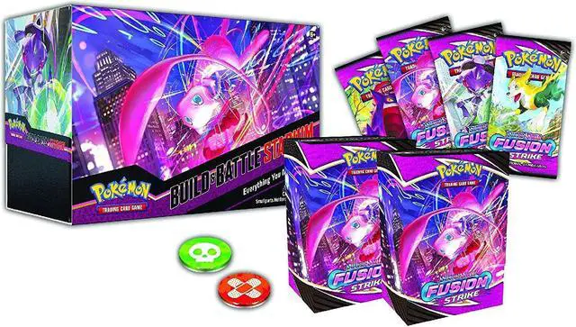 Main image of Pokemon TCG: Sword Shield Build & Battle Stadium Fusion Strike Trading Cards
