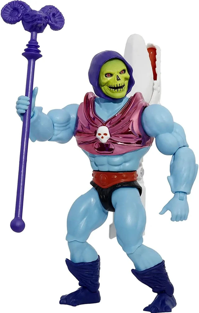 Alt view image 3 of 12 - Masters of the Universe Terror Claws Skeletor Retro 80s Evil Claw-Swinging Figure Set Mattel