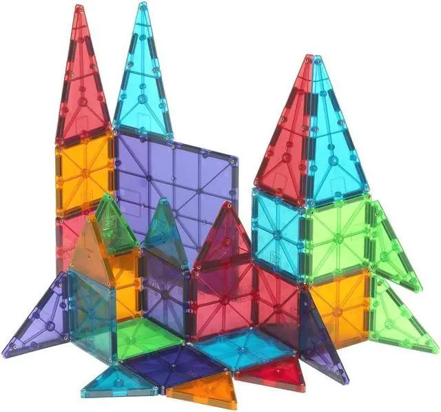 Alt view image 2 of 6 - Magna-Tiles Clear Colors 32 piece set