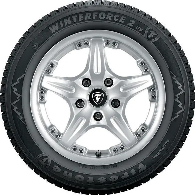Alt view image 2 of 7 - 1 New 225/65R17 102S Firestone Winterforce 2 UV 225 65 17 Tire