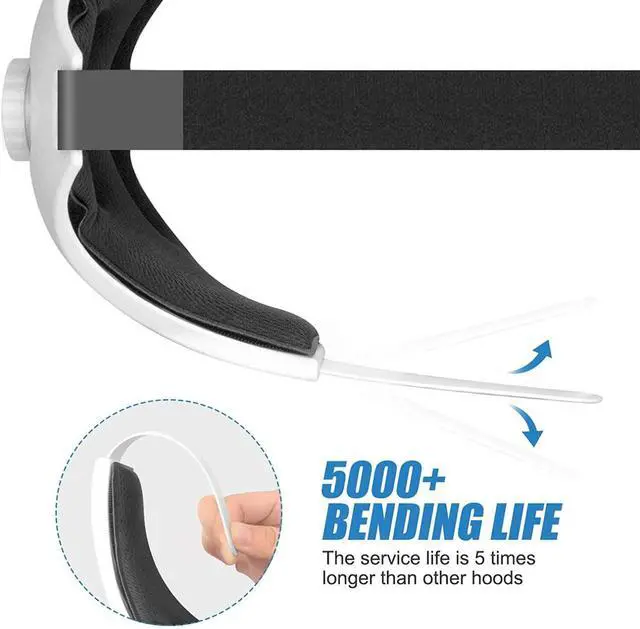 Alt view image 2 of 7 - Eyglo Replace Adjustable Elite Strap for Oculus Quest 2 Head Strap Headband, Enhanced Support and Reduce Head Pressure Comfortable Touch (White)