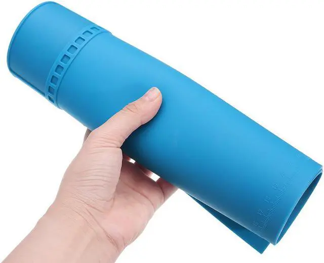 Alt view image 4 of 7 - 35x25cm Heat Insulation Silicone Pad Soldering Repair Maintenance Platform Blue - axGear