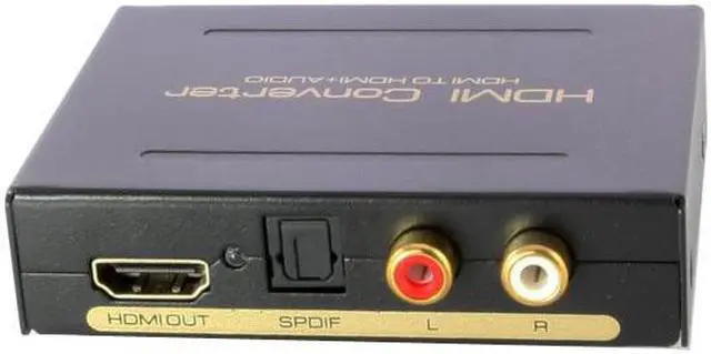 Alt view image 4 of 7 - axGear HDMI Audio Extractor Spliter HDMI to RCA Composite Optical Audio