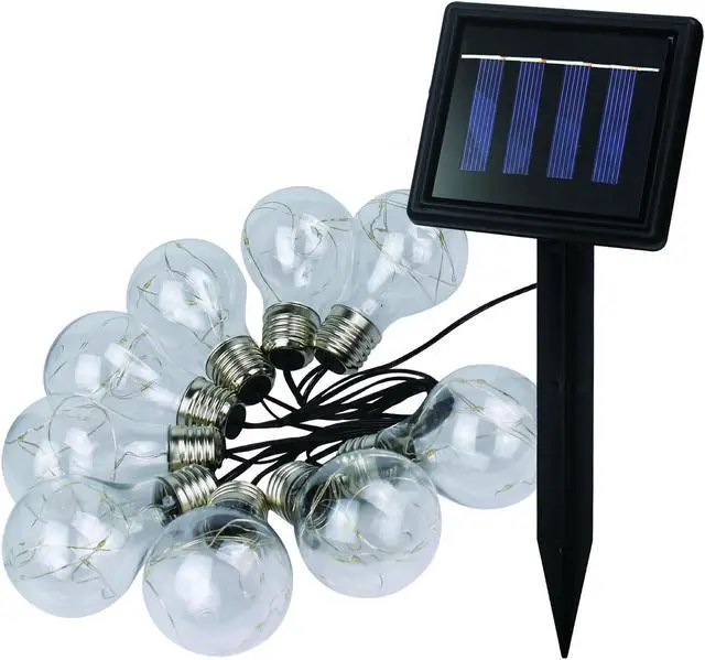 Alt view image 5 of 6 - Solar Powered 64 in LED String Lights (4-Pack)