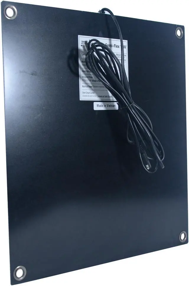 Alt view image 3 of 5 - 15-Watt Semi-Flex Crystalline Solar Panel with Charge Controller
