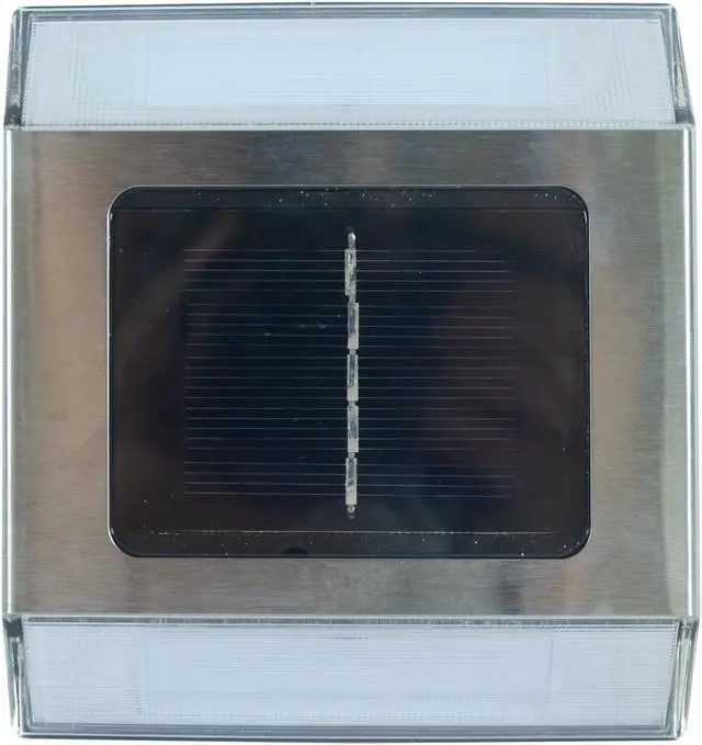 Alt view image 6 of 6 - Stainless Steel Solar Powered Integrated LED Pathway Lights (4-Pack)