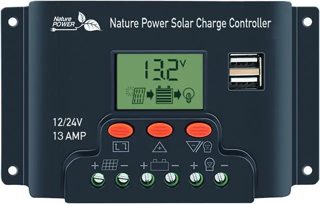 Alt view image 4 of 5 - 200 Watt Crystalline Solar Panel Kit with 400 Watt Inverter and 13 Amp Charge Controller