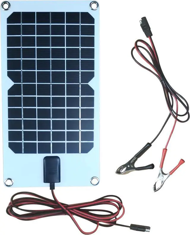 Main image of 8-Watt Semi-Flex Crystalline Solar Panel and 12-Volt Battery Maintainer