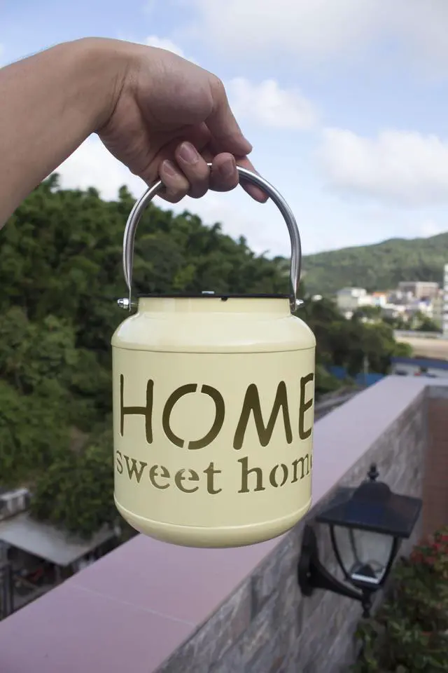 Alt view image 3 of 7 - Solar Powered Home Sweet Home Lantern