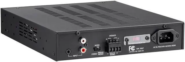 Alt view image 3 of 12 - Monoprice Unity Power Amplifier - Black | 450 Watt, Bridgeable, Class D, Stereo Speaker Output