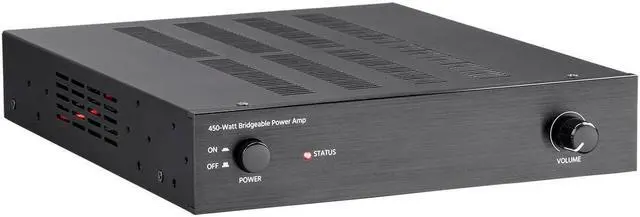 Alt view image 2 of 12 - Monoprice Unity Power Amplifier - Black | 450 Watt, Bridgeable, Class D, Stereo Speaker Output