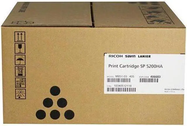 Alt view image 8 of 18 - Ricoh 406683 Toner Cartridge, Black